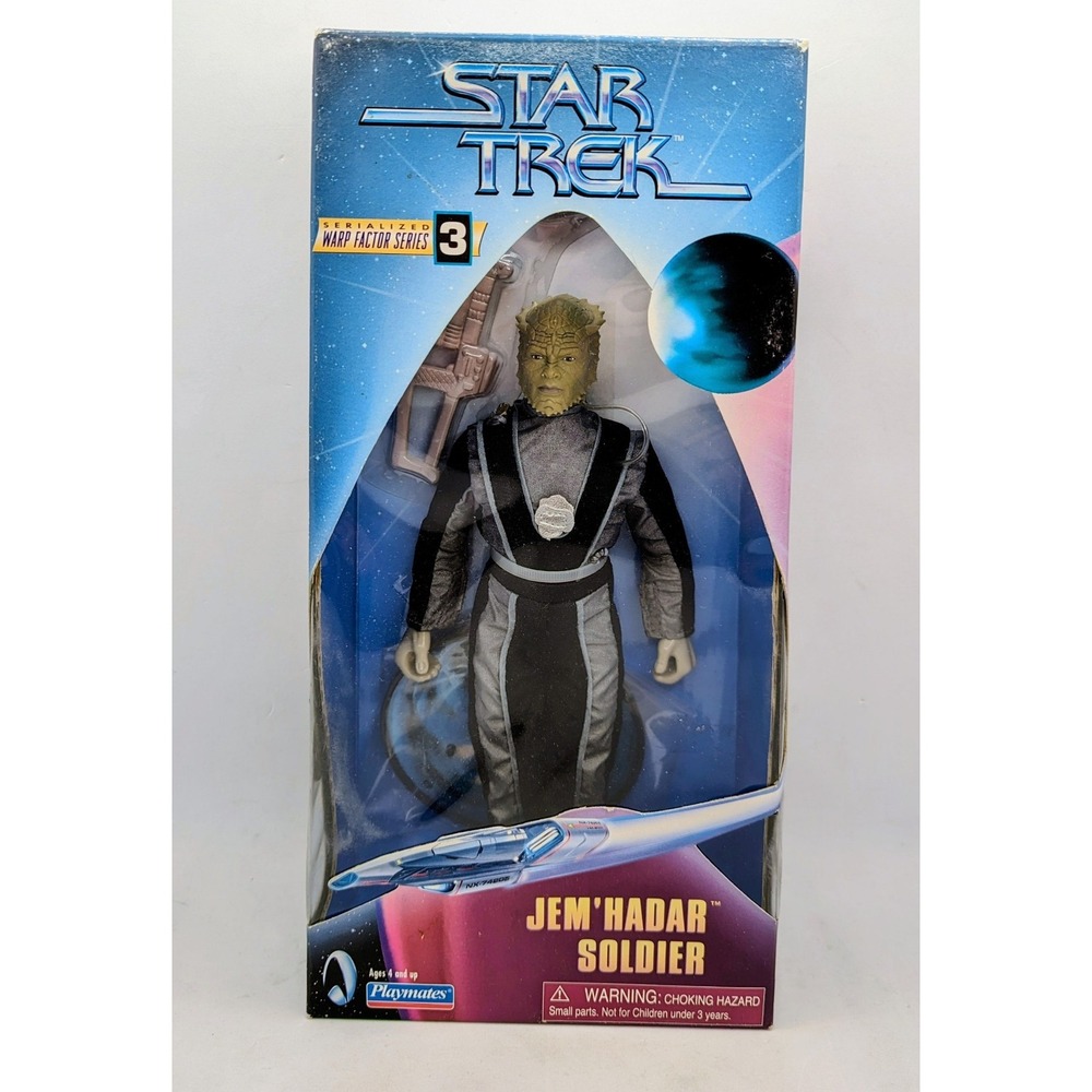 1998 Playmates Toys Star Trek Jem Hadar Soldier Warp Factor Series 3 9" Figure